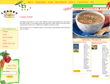 Tablet Screenshot of leaheyfoods.com